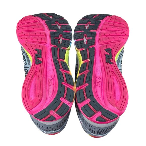 FILA Windmill Energized Women’s Sz 8 Neon Rainbow Coolmax Running Shoes (HF27) - Picture 8 of 11